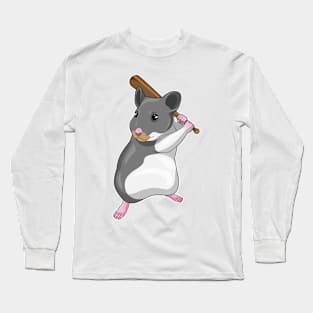 Hamster Baseball Baseball bat Long Sleeve T-Shirt